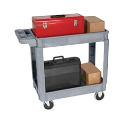 Deluxe Plastic Service Carts - Wesco DPC Series - 550# Capacity (Choose Sizes)