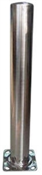 Stainless Steel Pipe Safety Bollards(304)  42" Tall x 4-1.2" Diameter