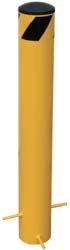 Pour In Place Bollards - Overall Height 34" - Usable Height 24" - 44LBS - 5-1/2" Diameter