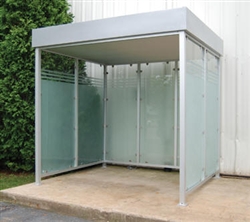 Deluxe Smoking Shelters - Bus Stop - 105"W X 50"D X 103"H