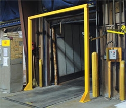 Loading Dock Overhead Door Warning Barriers - 8' Wide x 8' High Usable