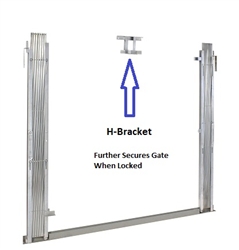 H-Bracket Option For Pair Folding Gate