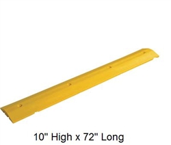 Plastic Floor or Wall Bumper 72" Long x 10"High - Hardware Included