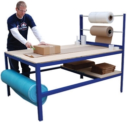 Multi-Purpose Packaging Bench - 48"W x 72"L x 34"H - Overall Height 60"