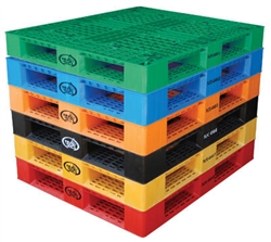 Plastic Pallets - 40"W x 48"L x 6"H - 6,000LBS Capacity (Floor)