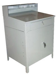 Shop and Maintenance Cabinet Desk - Open Model - 36"W x 34"D x 49"H