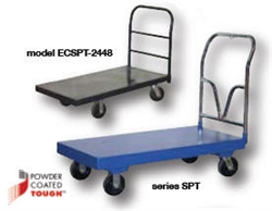 Steel Platform Trucks, 3,600 LBS Capacity, 12-1/4" Deck Height  (Choose Sizes Below)