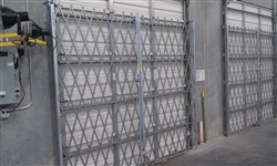 Galvanized Accordion Security Dock and Door Gates  (Choose Sizes Within)